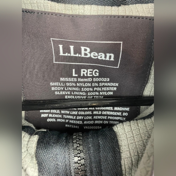 L.L. Bean Jacket Women's Full Zip Hooded Pockets Outdoors Casual Size L Brown - Picture 3 of 8